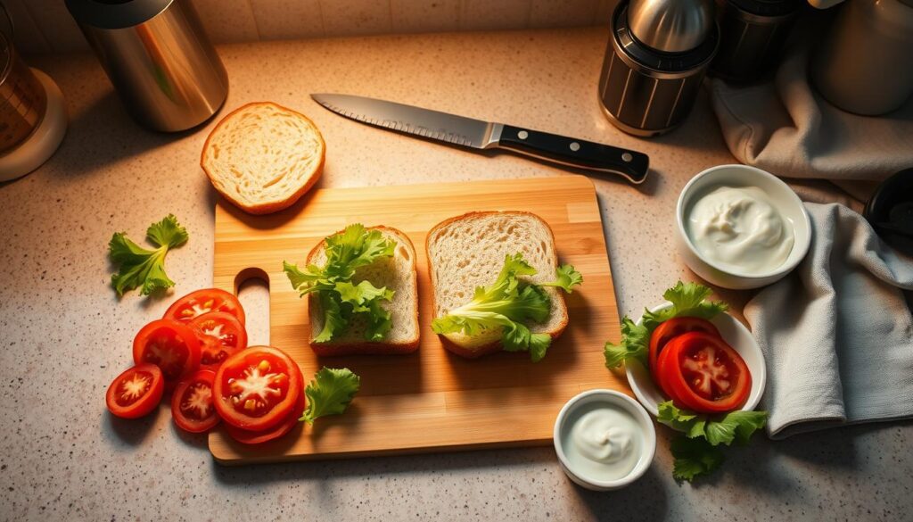 sandwich preparation